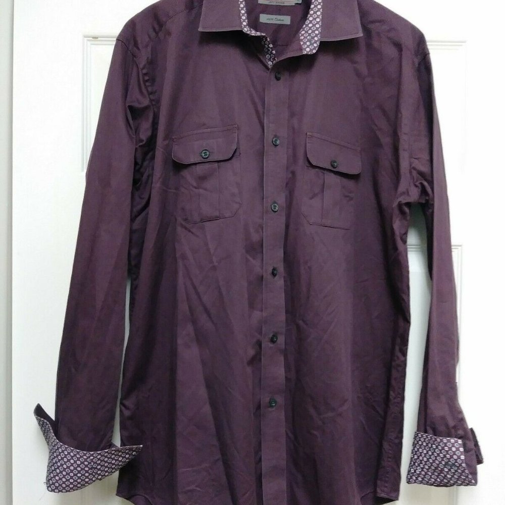 Jeff Banks Mens 24:7 XL Long Sleeve‎ Flip Cuff